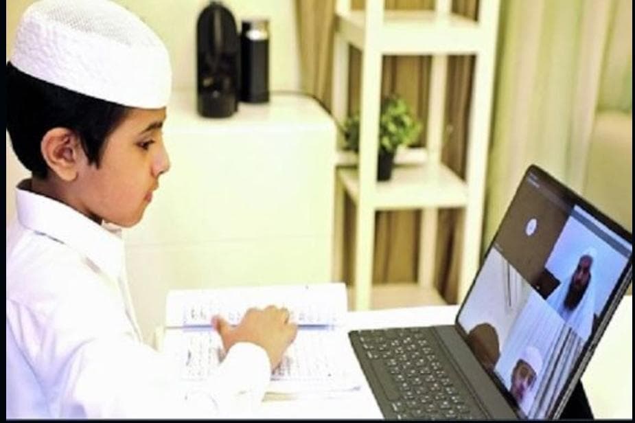 Students studying